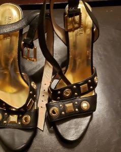 Michael Kors black sandal heels